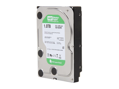 WD WD Green WD10EARX 1TB IntelliPower 64MB Cache SATA 6.0Gb/s 3.5" Internal Hard Drive -Manufacture Recertified Bare Drive