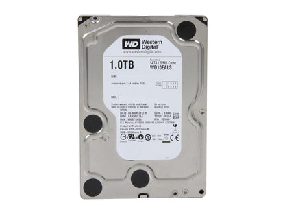 WD Blue WD10EALS 1TB 7200 RPM 32MB Cache SATA 3.0Gb/s 3.5" Internal Hard Drive Bare Drive