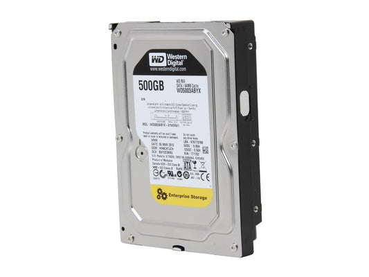 WD WD RE4 WD5003ABYX 500GB 7200 RPM 64MB Cache SATA 3.0Gb/s 3.5" Internal Hard Drive Bare Drive