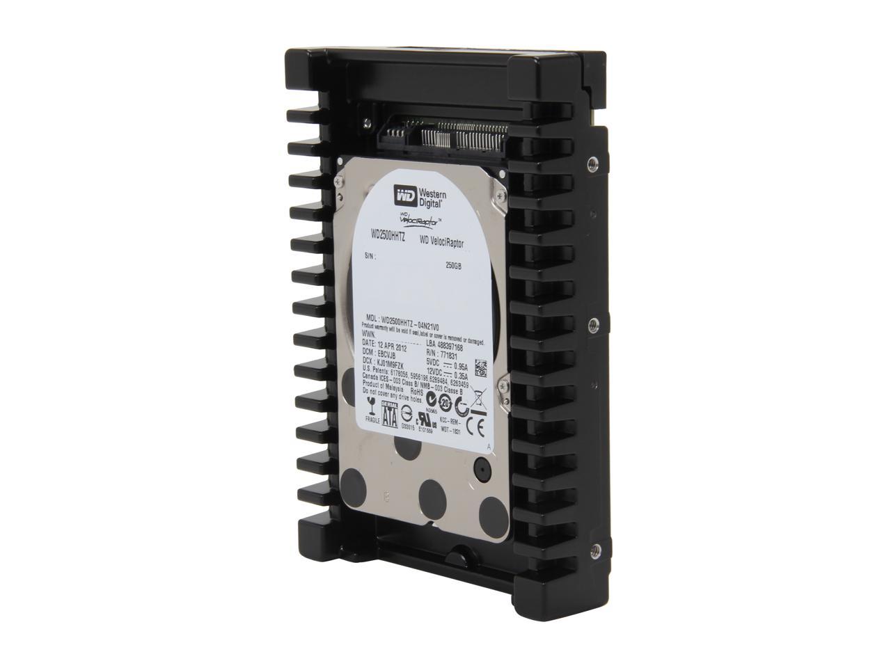 Western Digital WD VelociRaptor WD2500HHTZ 250GB 10000 RPM 64MB Cache SATA 6.0Gb/s 3.5" Internal Hard Drive Bare Drive