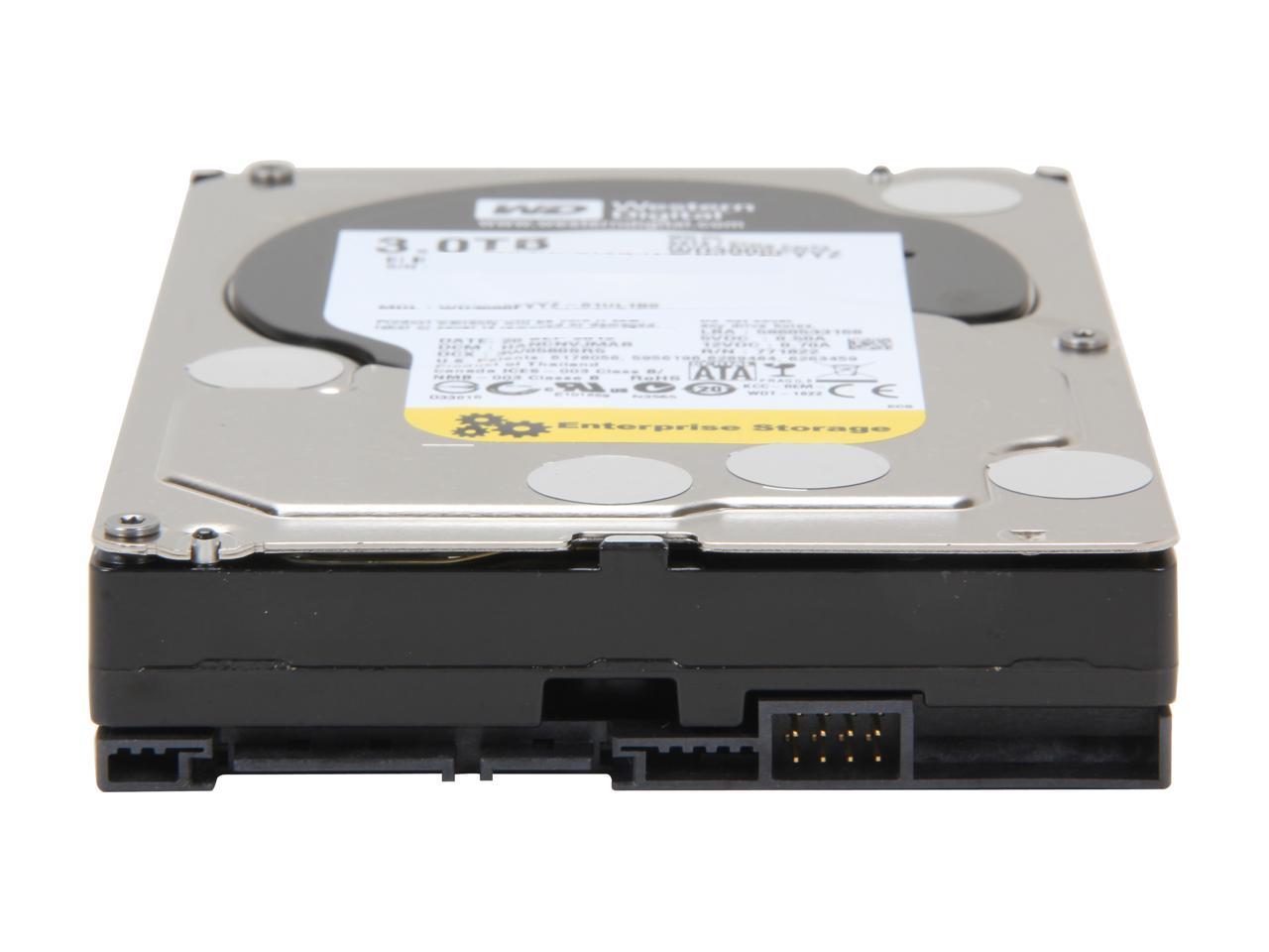 WD Re 3TB Datacenter Capacity Hard Disk Drive - 7200 RPM Class SATA 6Gb/s 64MB Cache 3.5 inch WD3000FYYZ