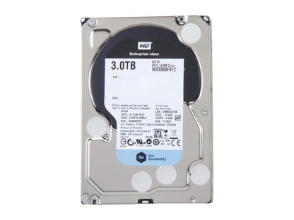 WD Se WD3000F9YZ 3TB 7200 RPM 64MB Cache SATA 6.0Gb/s 3.5" Datacenter Capacity Hard Drive