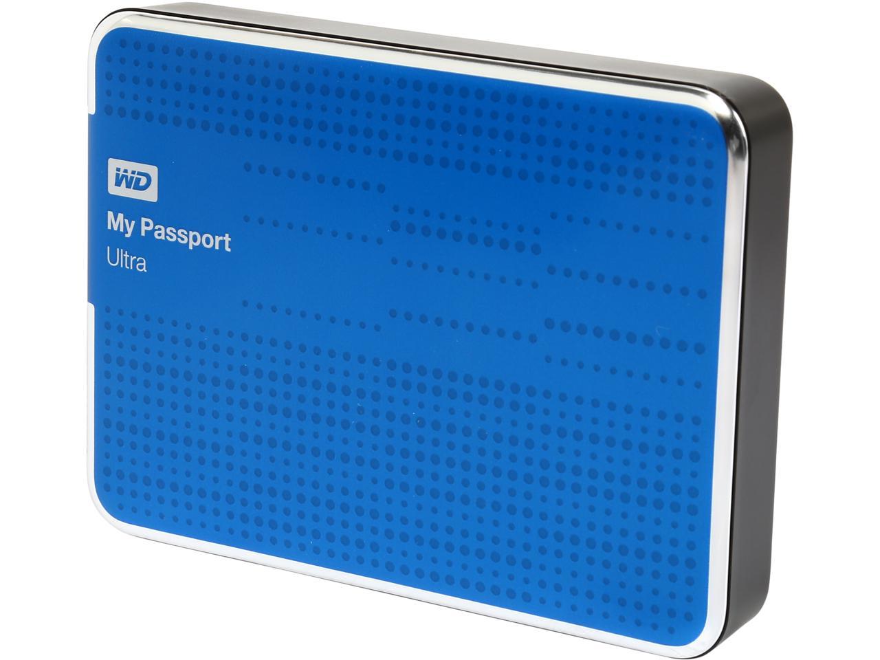 WD 2TB My Passport Ultra Portable Hard Drive USB 3.0 Model WDBMWV0020BBL-NESN Blue