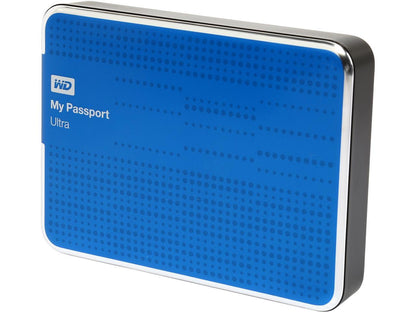WD 2TB My Passport Ultra Portable Hard Drive USB 3.0 Model WDBMWV0020BBL-NESN Blue