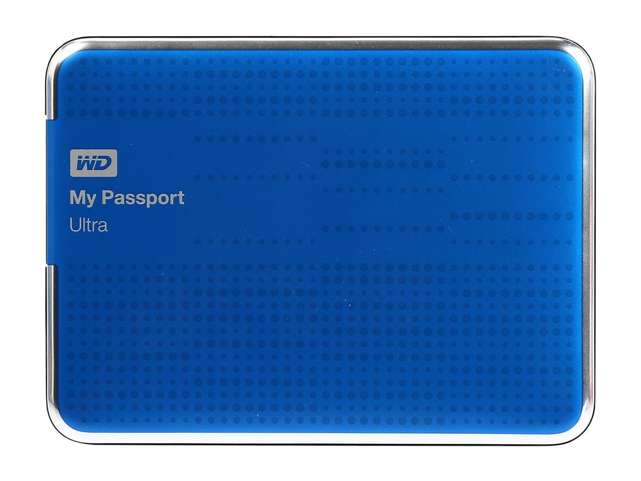 WD 2TB My Passport Ultra Portable Hard Drive USB 3.0 Model WDBMWV0020BBL-NESN Blue