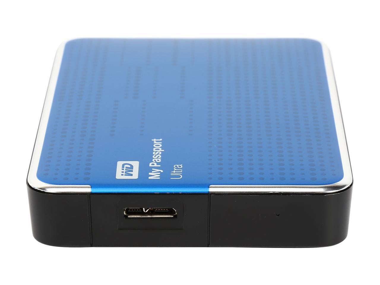 WD 2TB My Passport Ultra Portable Hard Drive USB 3.0 Model WDBMWV0020BBL-NESN Blue