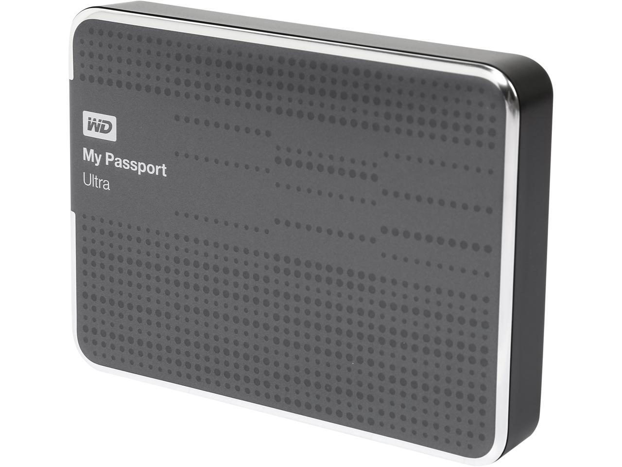 WD 2TB My Passport Ultra Portable Hard Drive USB 3.0 Model WDBMWV0020BTT-NESN Titanium