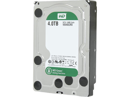 WD Green WD40EZRX 4TB IntelliPower 64MB Cache SATA 6.0Gb/s 3.5" Internal Hard Drive - Bulk Bare Drive