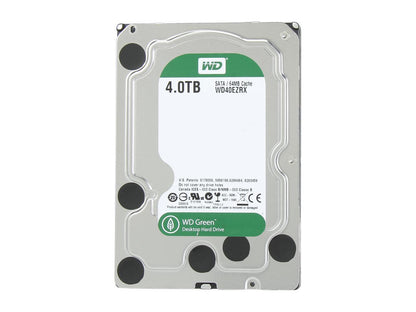 WD Green WD40EZRX 4TB IntelliPower 64MB Cache SATA 6.0Gb/s 3.5" Internal Hard Drive - Bulk Bare Drive