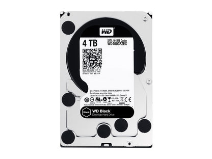 WD Black 4TB Performance Desktop Hard Disk Drive - 7200 RPM SATA 6Gb/s 64MB Cache 3.5 Inch - WD4003FZEX