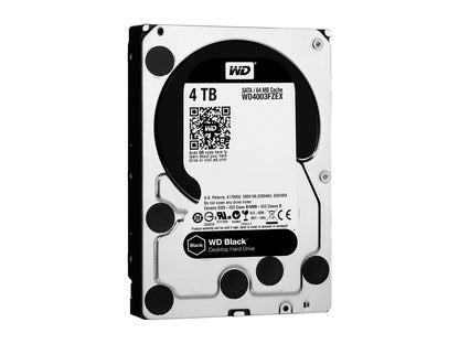 WD Black 4TB Performance Desktop Hard Disk Drive - 7200 RPM SATA 6Gb/s 64MB Cache 3.5 Inch - WD4003FZEX