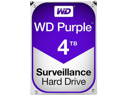 WD Purple 4TB Surveillance Hard Disk Drive - 5400 RPM Class SATA 6Gb/s 64MB Cache 3.5 Inch WD40PURX