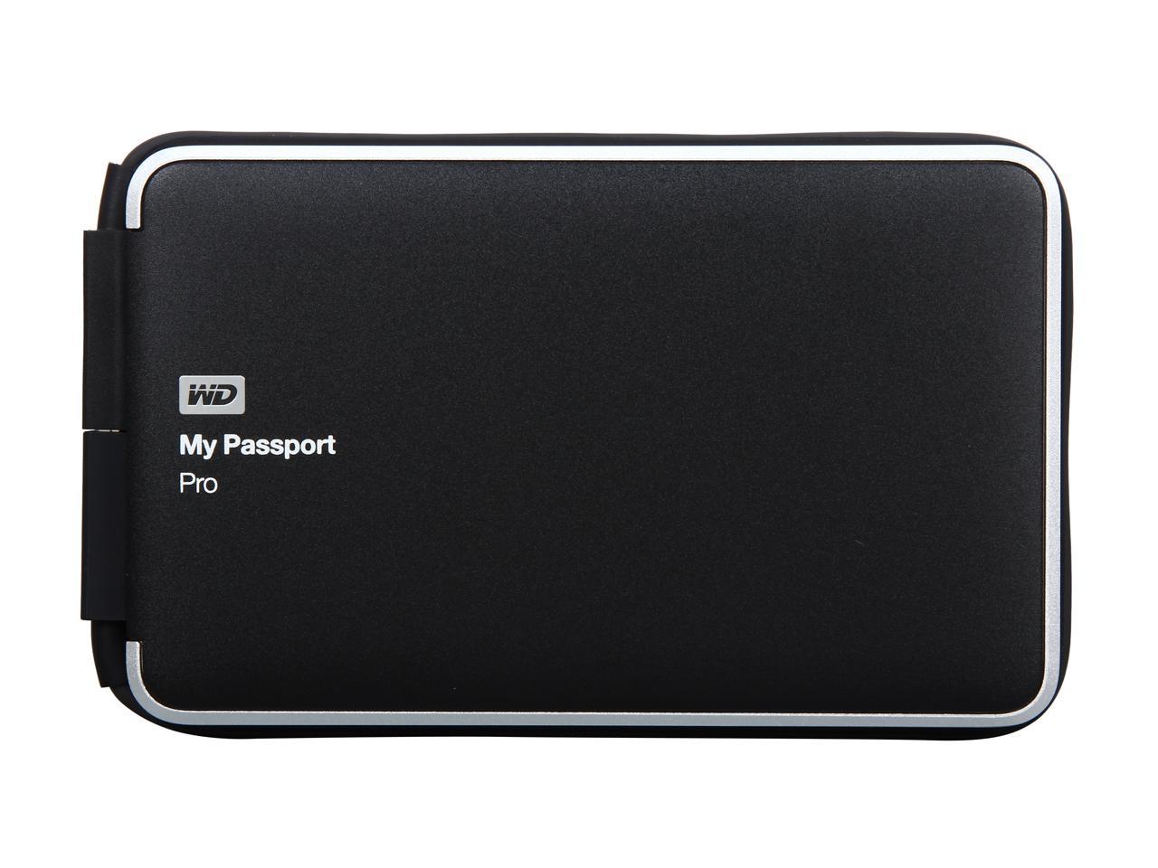 WD 2TB My Passport Pro Portable External Hard Drive - Thunderbolt - WDBRMP0020DBK-NESN