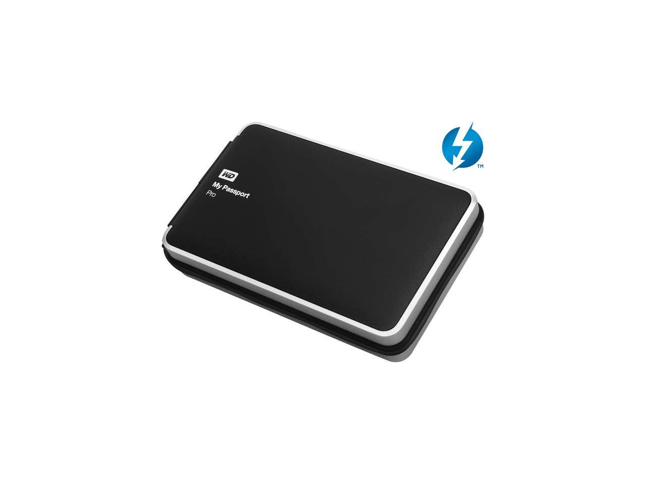 WD 2TB My Passport Pro Portable External Hard Drive - Thunderbolt - WDBRMP0020DBK-NESN