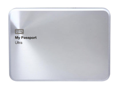 WD 1TB Silver My Passport Ultra Metal Edition Portable External Hard Drive - USB 3.0 - WDBTYH0010BSL-NESN
