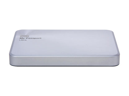WD 1TB Silver My Passport Ultra Metal Edition Portable External Hard Drive - USB 3.0 - WDBTYH0010BSL-NESN