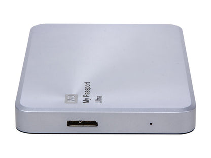WD 1TB Silver My Passport Ultra Metal Edition Portable External Hard Drive - USB 3.0 - WDBTYH0010BSL-NESN