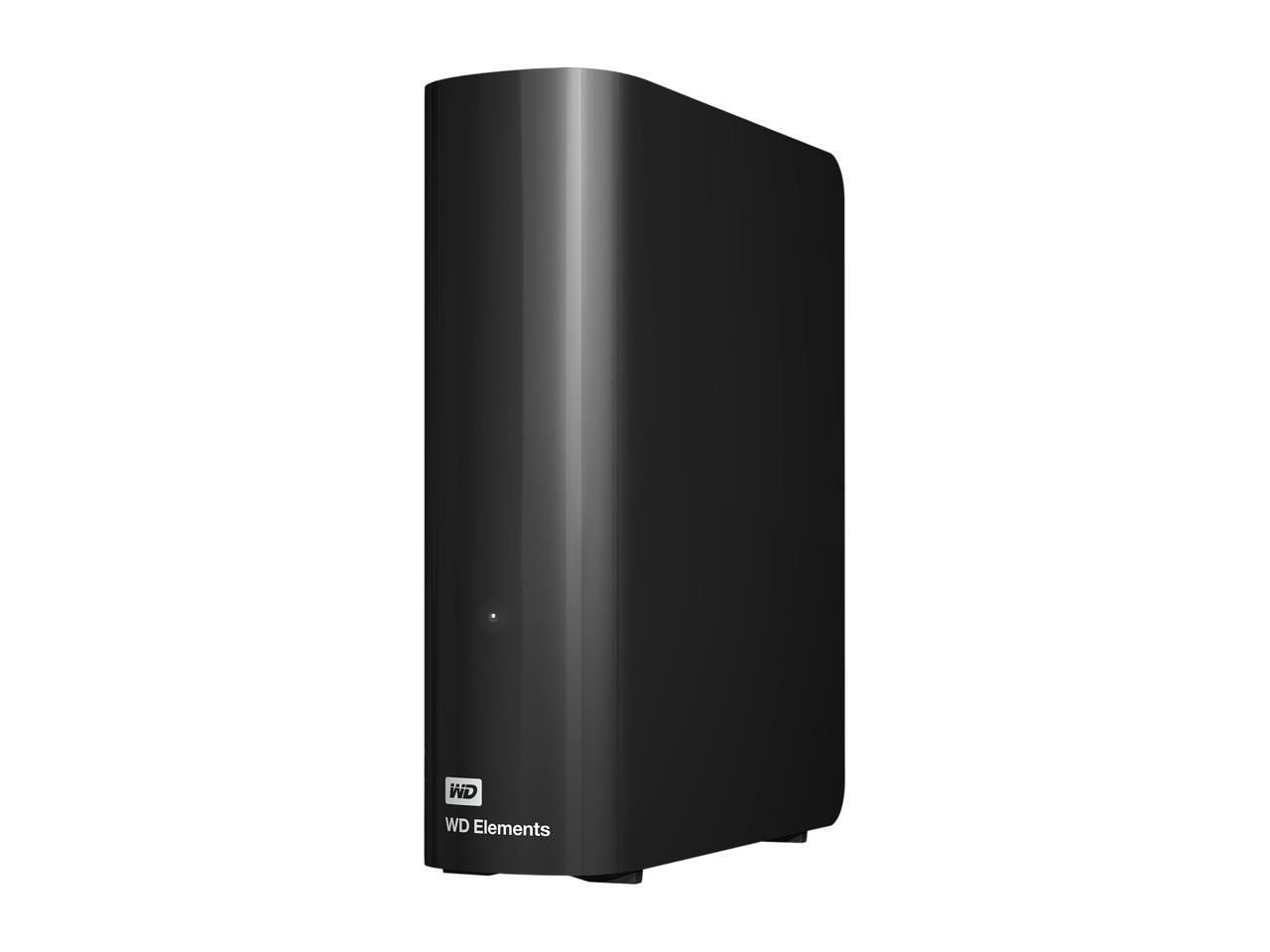 WD Elements 4TB USB 3.0 External Hard Drive Black WDBWLG0040HBK-NESN