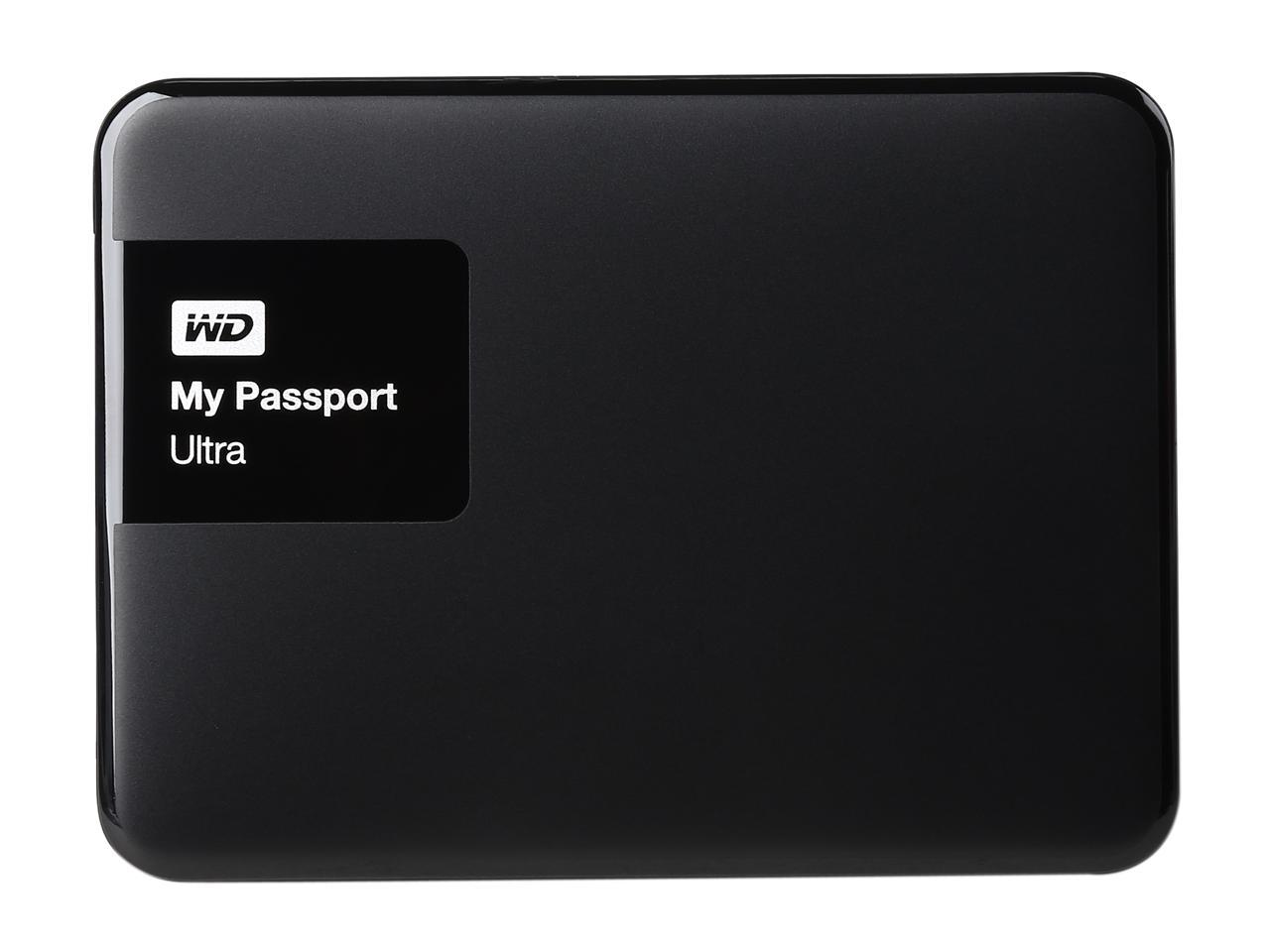 WD 1TB Black My Passport Ultra Portable External Hard Drive - USB 3.0 - WDBGPU0010BBK-NESN