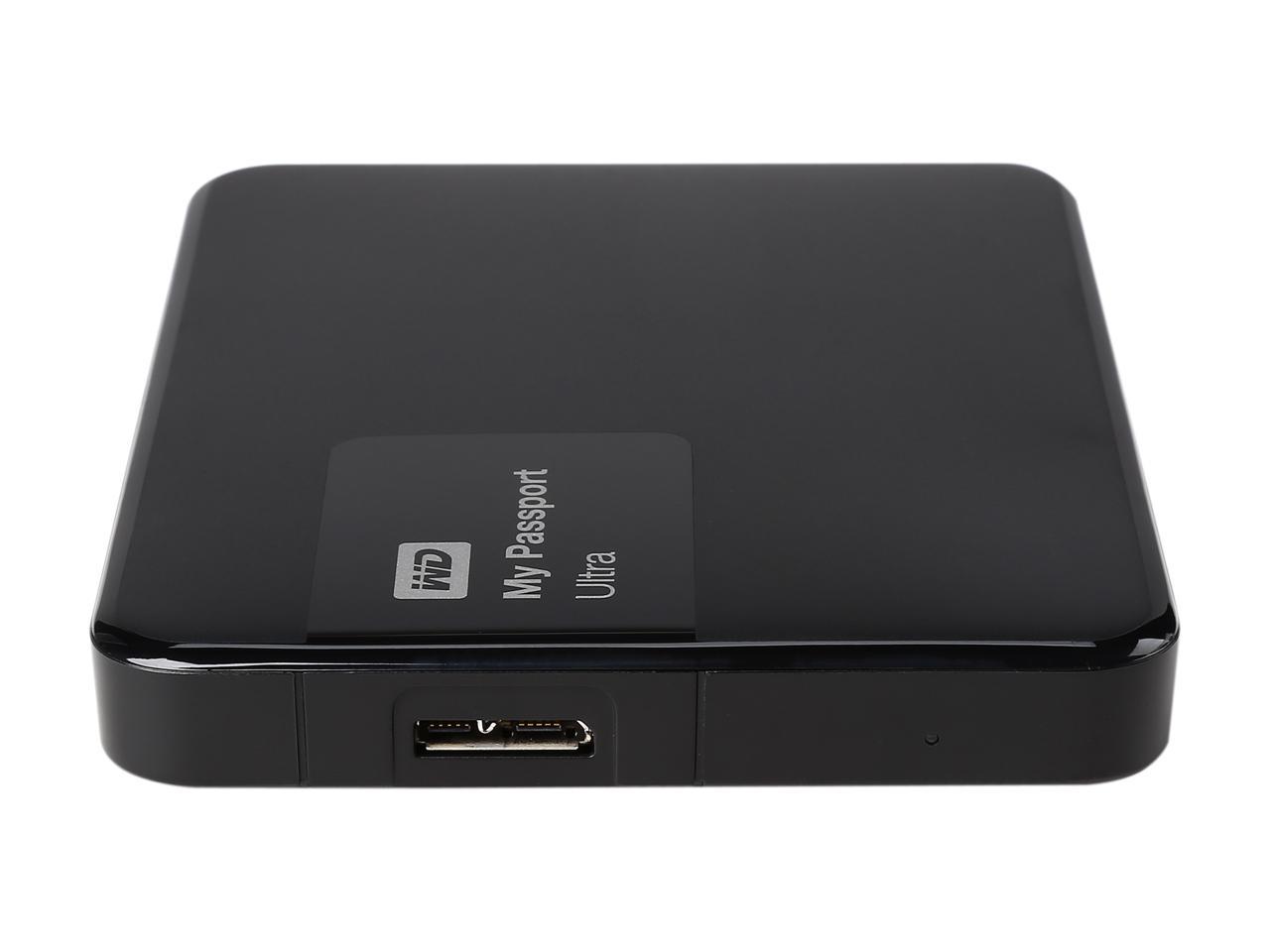 WD 1TB Black My Passport Ultra Portable External Hard Drive - USB 3.0 - WDBGPU0010BBK-NESN