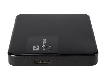 WD 1TB Black My Passport Ultra Portable External Hard Drive - USB 3.0 - WDBGPU0010BBK-NESN
