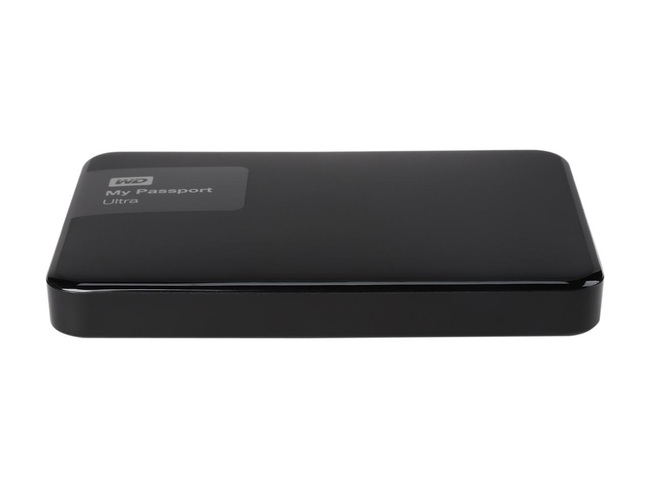 WD 1TB Black My Passport Ultra Portable External Hard Drive - USB 3.0 - WDBGPU0010BBK-NESN
