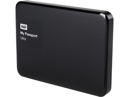 WD 500GB Black My Passport Ultra Portable External Hard Drive - USB 3.0 - WDBWWM5000ABK-NESN