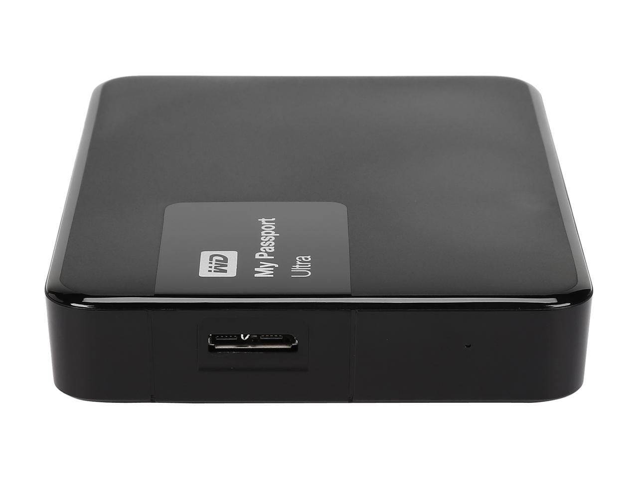 WD 3TB Black My Passport Ultra Portable External Hard Drive - USB 3.0 - WDBBKD0030BBK-NESN