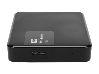 WD 3TB Black My Passport Ultra Portable External Hard Drive - USB 3.0 - WDBBKD0030BBK-NESN