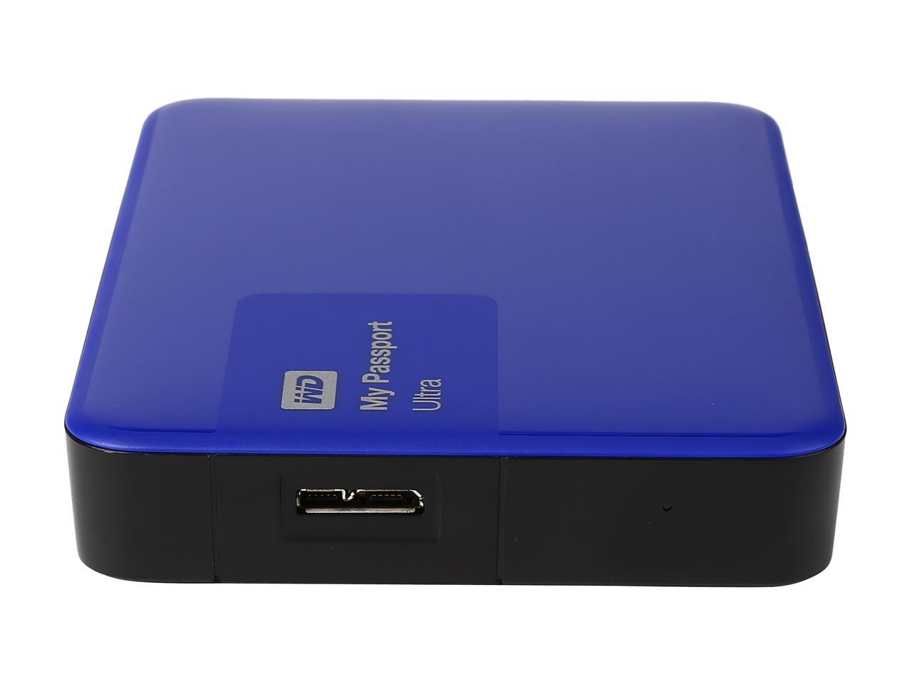 WD 3TB Blue My Passport Ultra Portable External Hard Drive - USB 3.0 - WDBBKD0030BBL-NESN