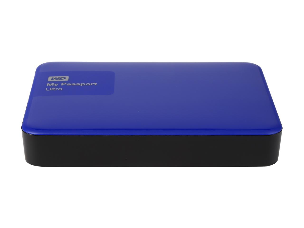 WD 3TB Blue My Passport Ultra Portable External Hard Drive - USB 3.0 - WDBBKD0030BBL-NESN