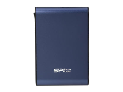 Silicon Power 2TB Armor A80 Portable Hard Drive USB 3.0 Model SP020TBPHDA80S3B Blue