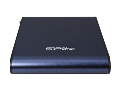 Silicon Power 2TB Armor A80 Portable Hard Drive USB 3.0 Model SP020TBPHDA80S3B Blue