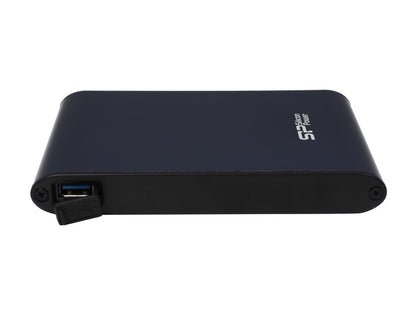 Silicon Power 2TB Armor A80 Portable Hard Drive USB 3.0 Model SP020TBPHDA80S3B Blue