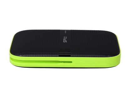 Silicon Power 1TB Armor A60 Shockproof and Water-Resistant Portable Hard Drive USB 3.0 Model SP010TBPHDA60S3K Black