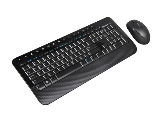Microsoft Wireless Desktop 2000 M7J-00001 Black 104 Normal Keys USB RF Wireless Ergonomic Keyboard & Mouse