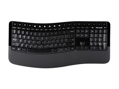 Microsoft Comfort Desktop 5050 PP4-00001 Black USB RF Wireless Ergonomic Keyboard & Mouse