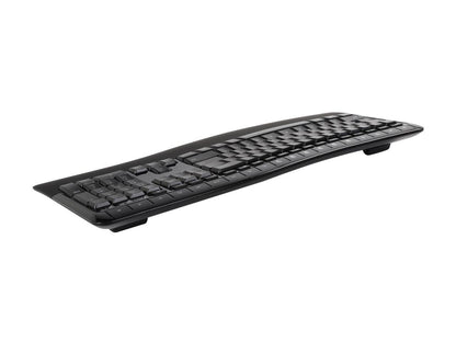 Microsoft Comfort Desktop 5050 PP4-00001 Black USB RF Wireless Ergonomic Keyboard & Mouse