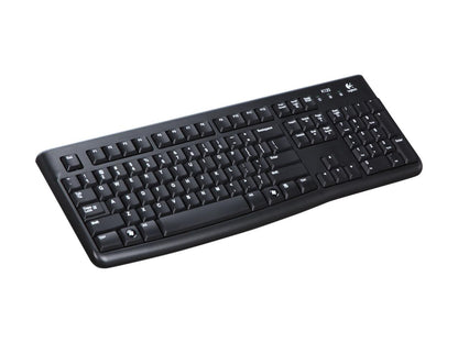 Logitech K120 Wired Standard USB Keyboard - Black