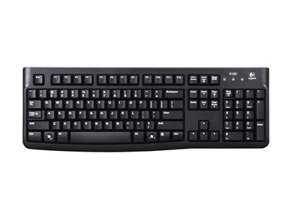 Logitech K120 Wired Standard USB Keyboard - Black