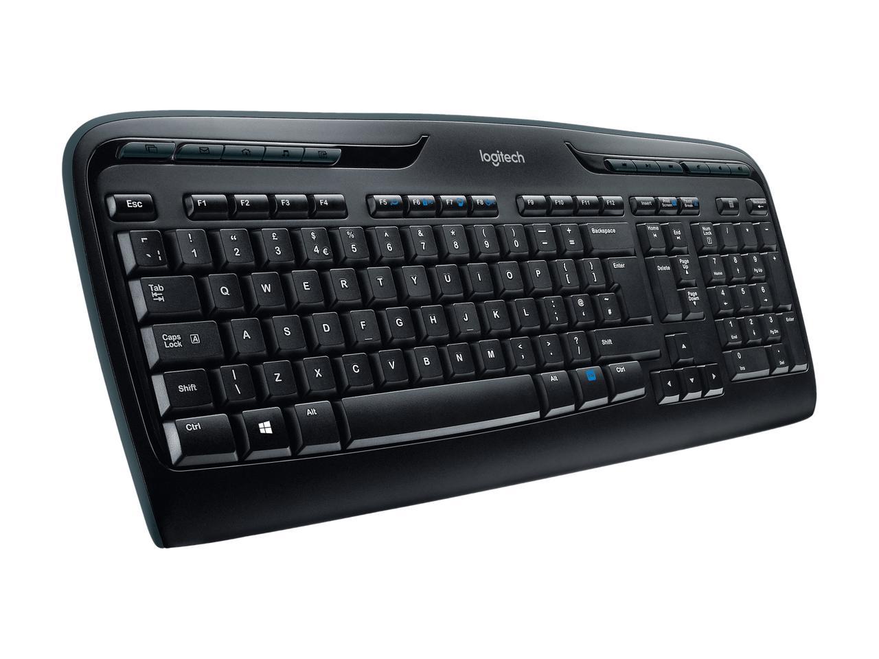 Logitech MK320 2.4 GHz Wireless Keyboard and Mouse Combo - Black