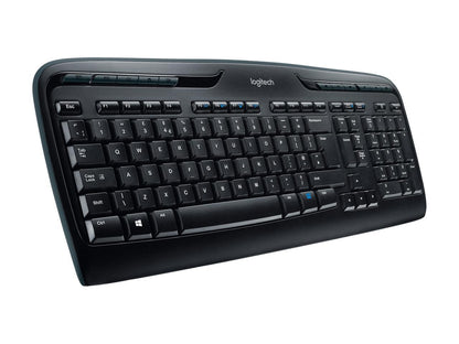 Logitech MK320 2.4 GHz Wireless Keyboard and Mouse Combo - Black