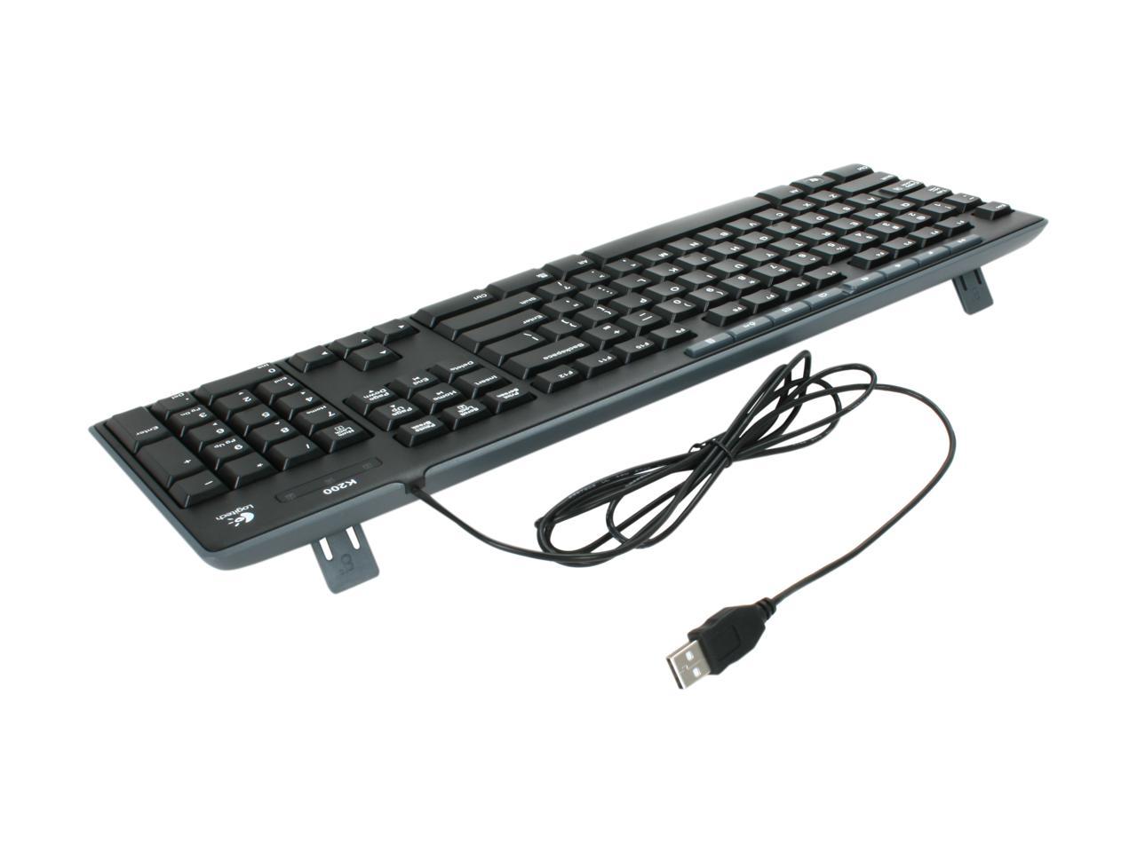 Logitech MK200 Wired Keyboard and Mouse Combo - Black