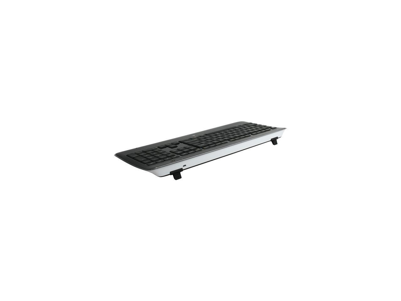 Logitech K800 2.4GHz Wireless Slim Illuminated Keyboard - Black