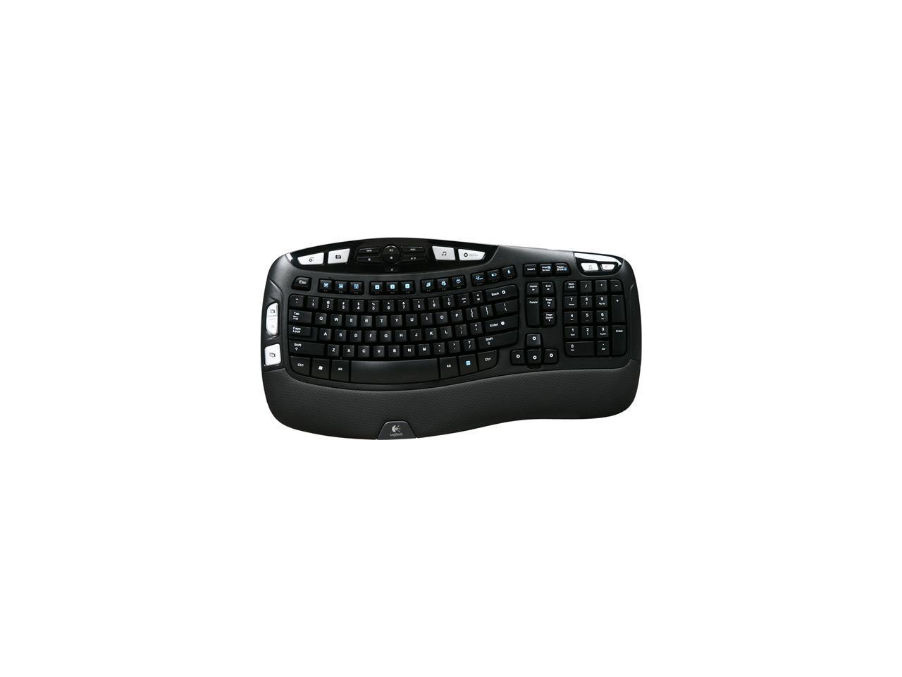 Logitech MK550 2.4 GHz Wireless Wave Keyboard and Mouse Combo - Black