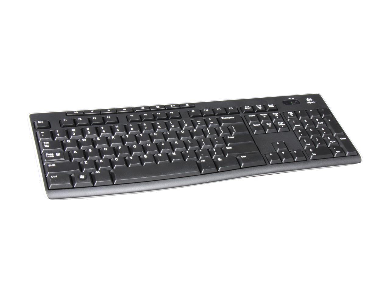 Logitech K270 2.4GHz Wireless Keyboard - Black