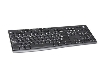 Logitech K270 2.4GHz Wireless Keyboard - Black