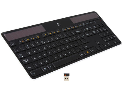 Logitech K750 2.4GHz Wireless Solar Powered Keyboard - Black