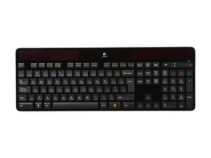 Logitech K750 2.4GHz Wireless Solar Powered Keyboard - Black