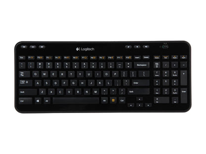 Logitech K360 2.4GHz Wireless Keyboard - Black